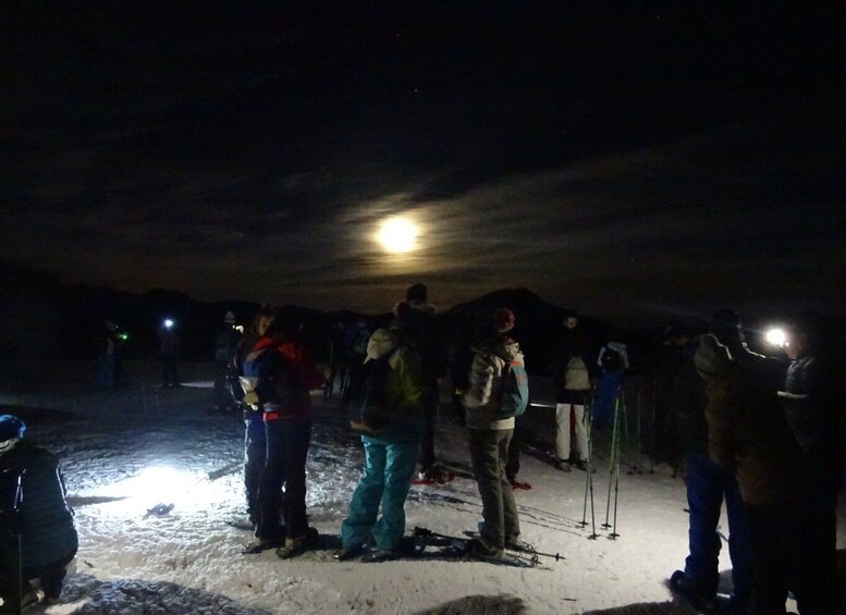 Picture 5 for Activity From La Raya: Night Snowshoe Tour in Asturias