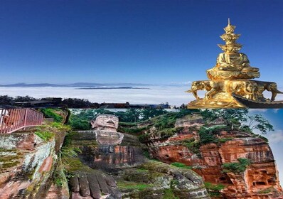 Buda de Leshan, casa de té y monte. Tour privado de 2 días a Emei