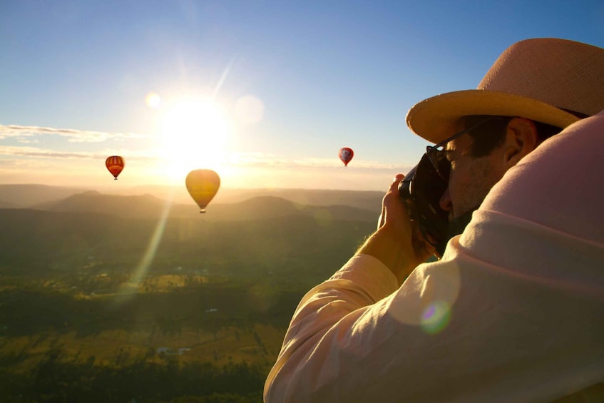 Picture 2 for Activity Gold Coast: Hot Air Balloon Ride with Breakfast and Bubbly