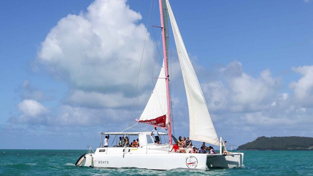 Picture 1 for Activity Mauritius: Catamaran Day Cruise to lle aux Cerfs with Lunch