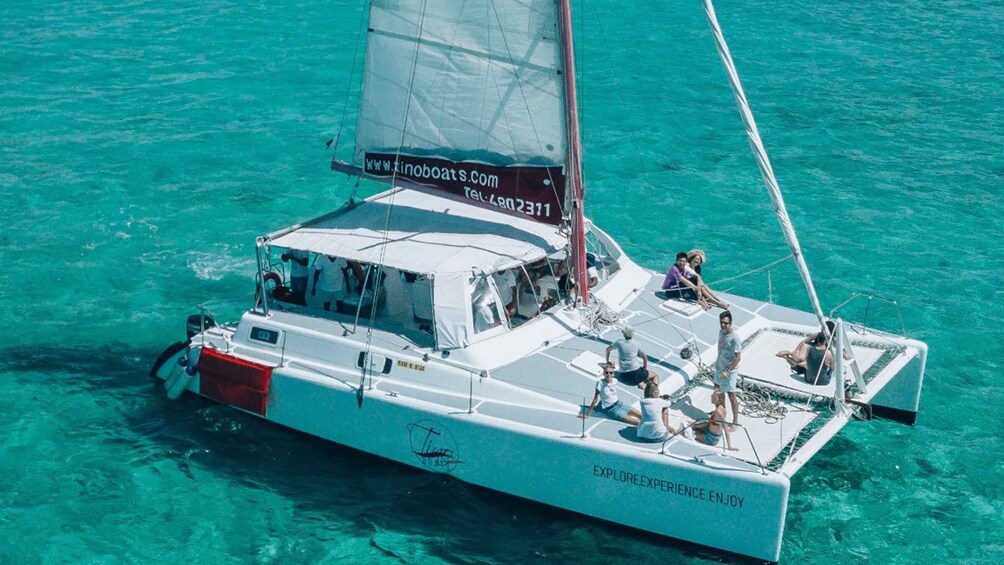 Picture 2 for Activity Mauritius: Catamaran Day Cruise to lle aux Cerfs with Lunch