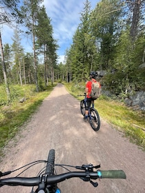 Electric Mountain Bike Tour in the Forest of Oslo with GPS