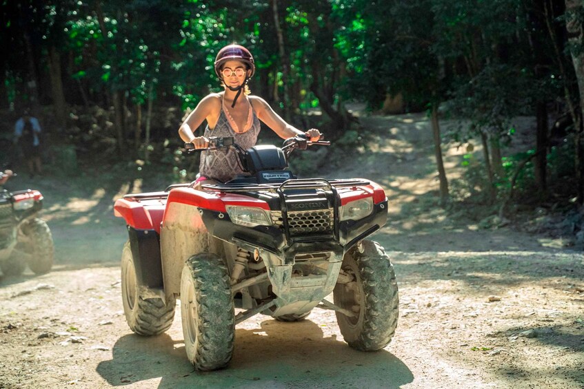 Picture 3 for Activity Cozumel: ATV Ride to Jade Cavern, Beach Club Access & Lunch