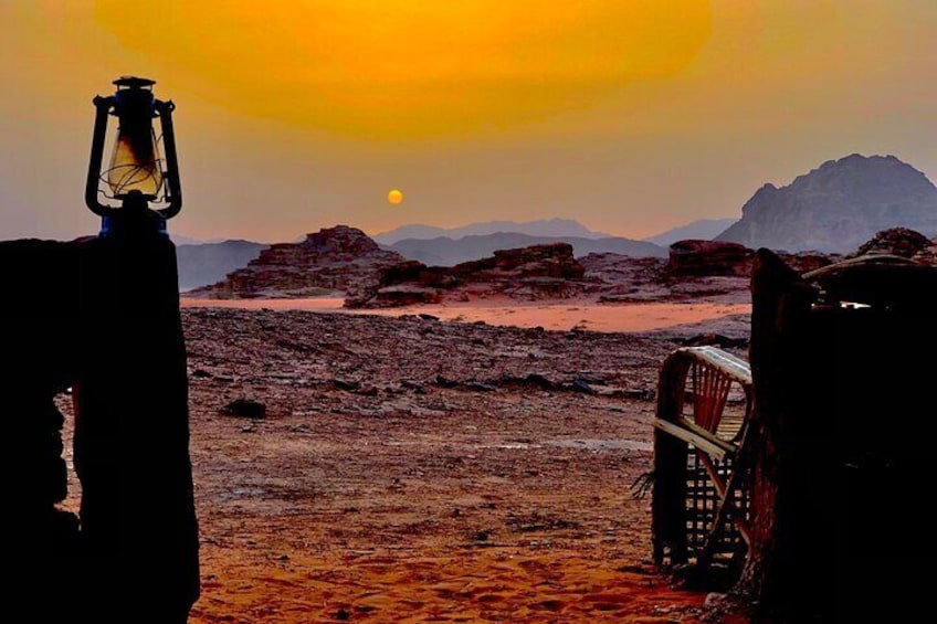 Wadi Rum Cave Camping and Jeep Tour 