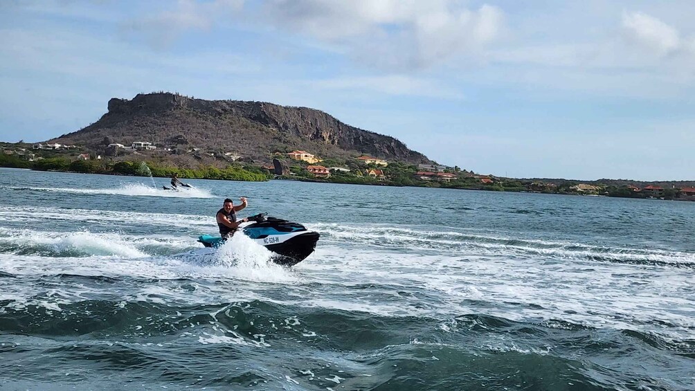 Picture 2 for Activity 1 hour Curacao Coastal and Spanishwater lagoon jetski tour