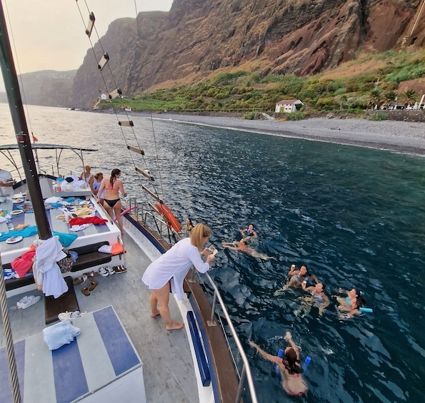 Picture 4 for Activity Funchal: Sunset Tour on Traditional Madeiran Boat w/ Drinks