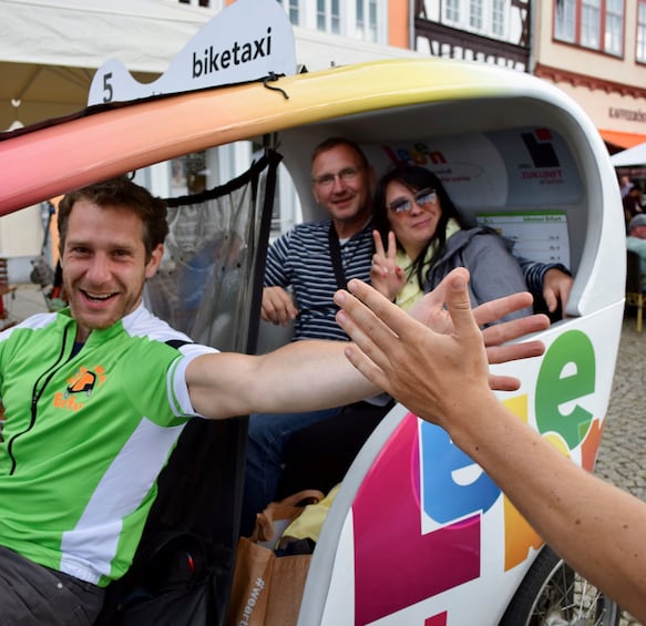 Picture 1 for Activity Erfurt: Romantic Rickshaw Tour For Two