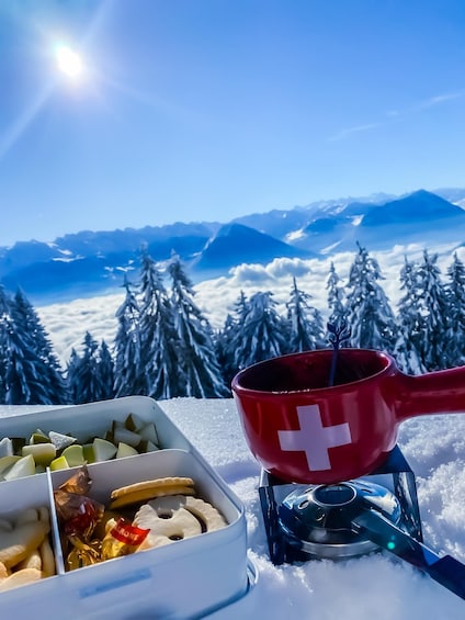 Picture 2 for Activity Rigi: Romantic chococolat fondue picnic for 2