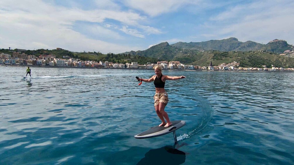 Picture 1 for Activity E-Foil Electric Fliteboard boat trip Taormina-Giardini