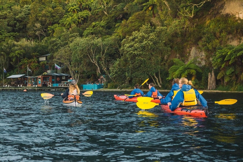 Picture 2 for Activity Lake Rotoiti: Guided Evening Kayak Tour and Hot Pools