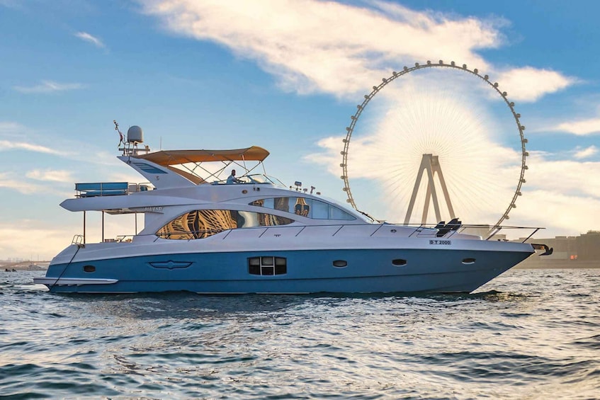 Dubai marina trip 64-ft Majesty Yacht Private Cruise