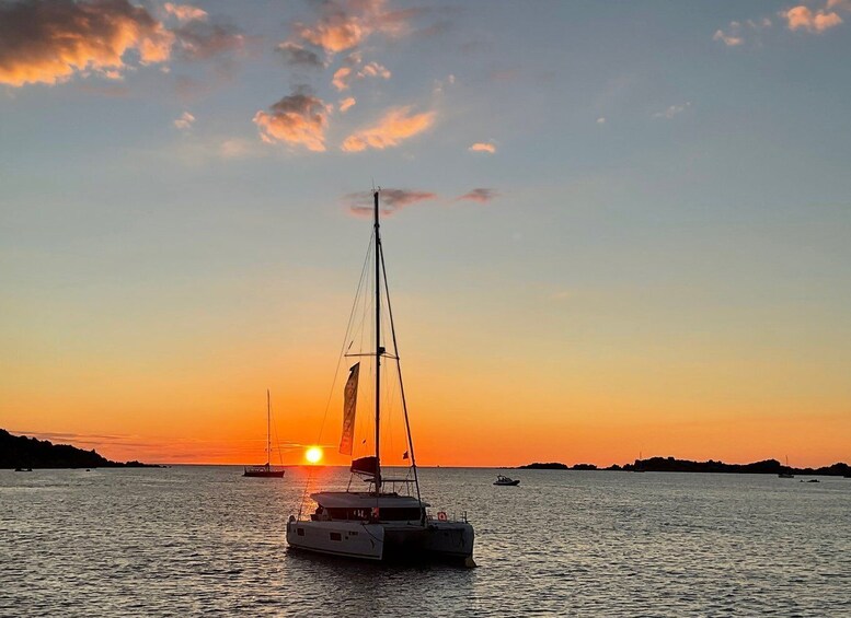 Sunset Catamaran Tour archipelago Maddalena