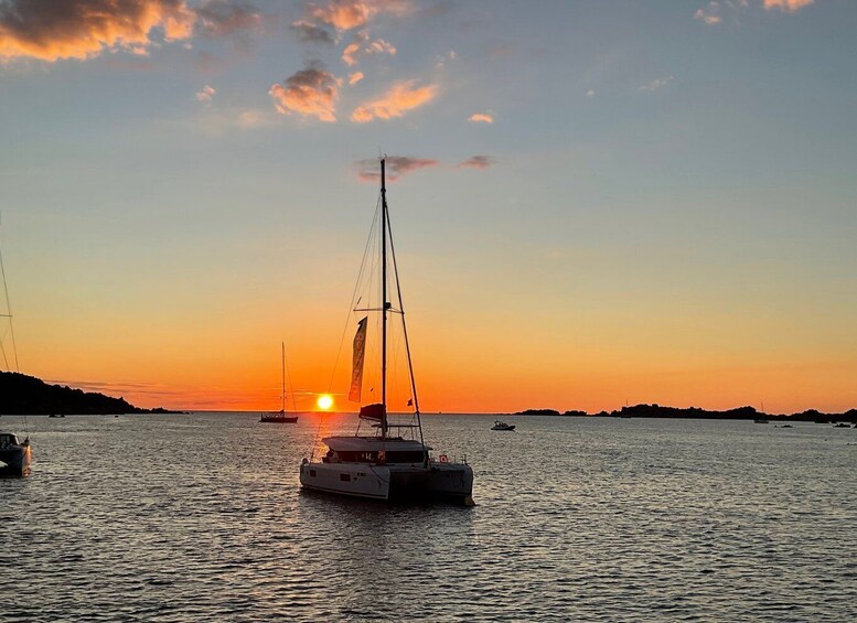 Sunset Catamaran Tour archipelago Maddalena