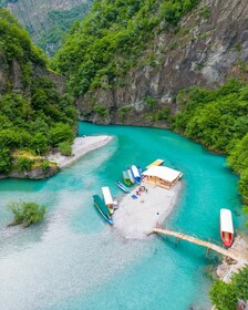 From Tirana: Shala River Private Boat Tour Full-Day Trip