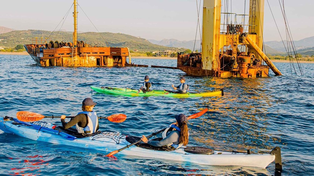 Picture 18 for Activity Kissamos: Sunset Kayak Tour to Shipwreck & Exclusive Beach