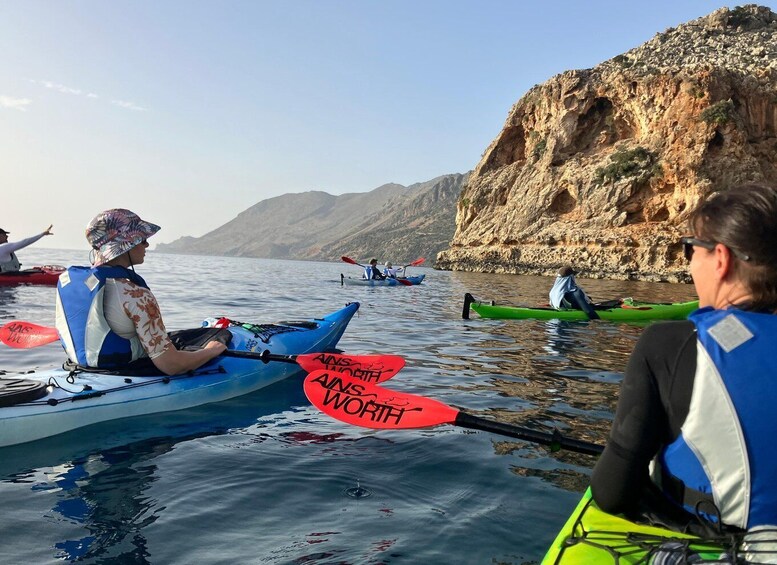 Picture 2 for Activity Kissamos: Sunset Kayak Tour to Shipwreck & Exclusive Beach