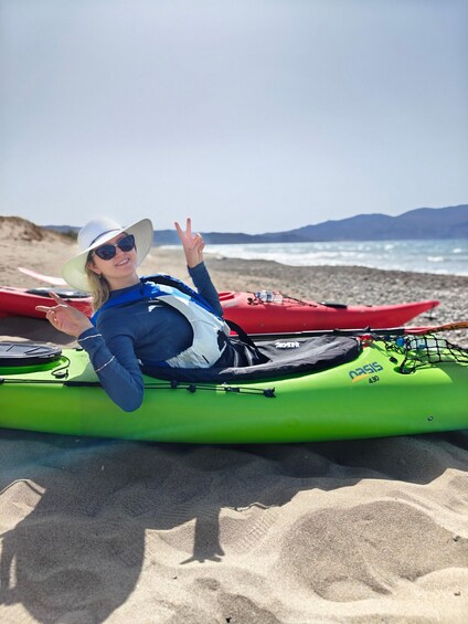 Picture 3 for Activity Kissamos: Sunset Kayak Tour to Shipwreck & Exclusive Beach
