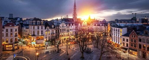 Brussel: 2 uur durende donkere kant van Brussel privé avondtour