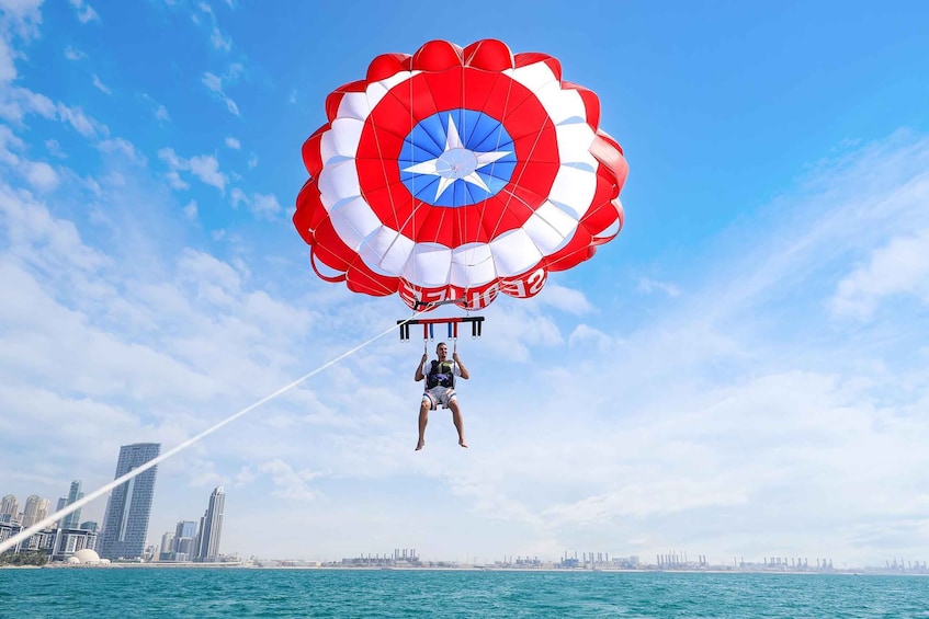 Picture 6 for Activity Dubai: Palm View and JBR View Parasailing Experience