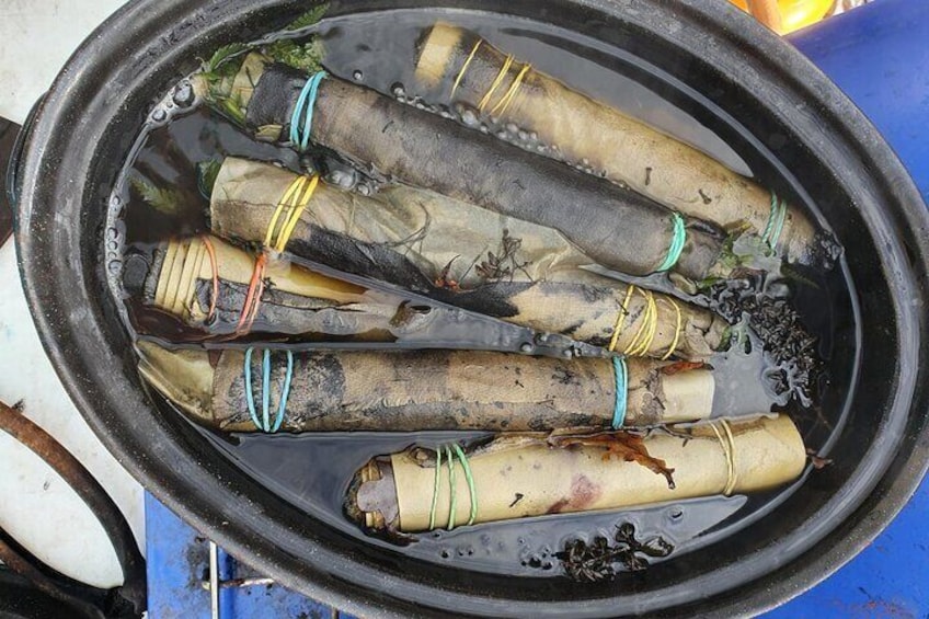 Bundles in pot