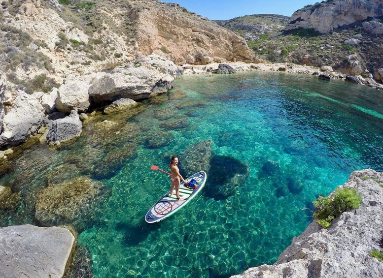 Picture 5 for Activity Cagliari: Stand Up Paddleboarding (SUP) Tour & Snorkeling