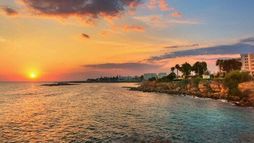 Protaras: Glass Bottom Boat Sunset Cruise with Champagne