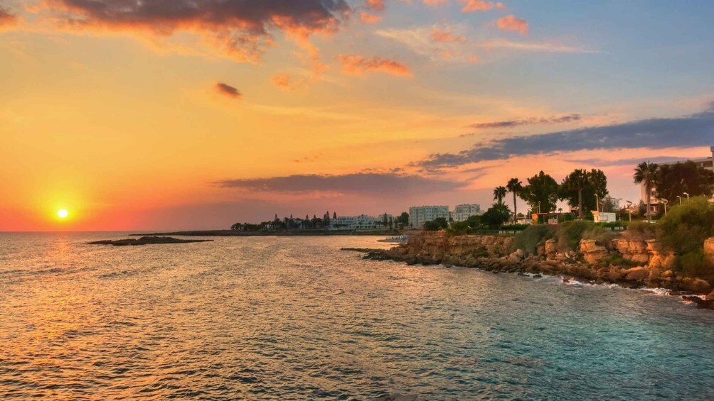 Protaras: Glass Bottom Boat Sunset Cruise with Champagne