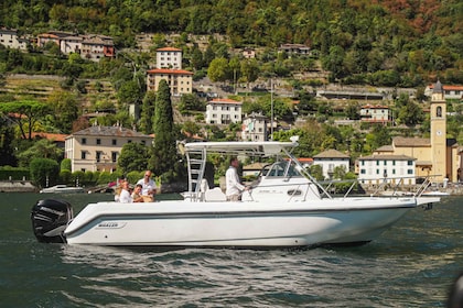 4 hours Private boat tour on lake of Como