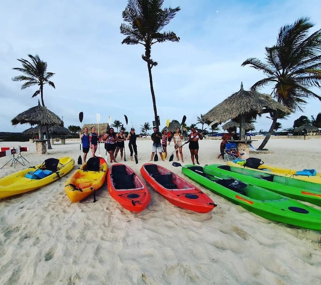 Picture 2 for Activity Aruba: Clear-Bottom Mangrove Forest Kayak Boat Tour