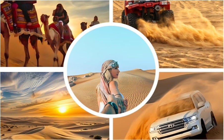 Desert Safari With 4WD, Quad Bike, Dune Bashing, Camel Ride