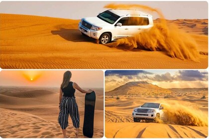 Doha: safari por el desierto con paseo en camello y sandboarding