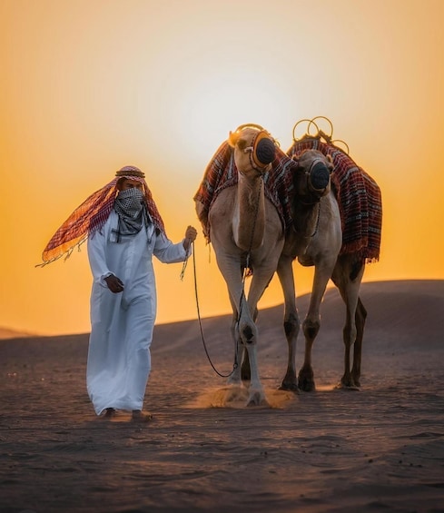 Picture 10 for Activity Doha: Desert Safari with Camel Ride and Sandboarding