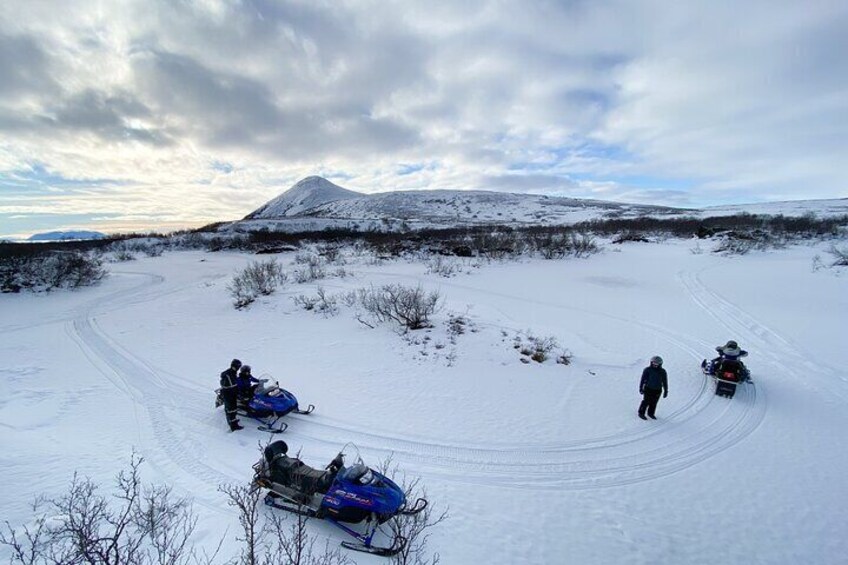 Snowmobile Tour by Lake Mývatn