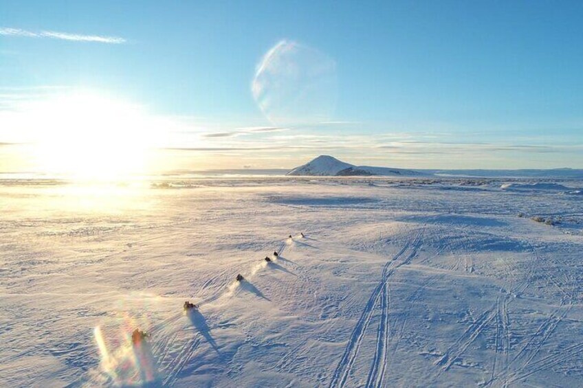 Snowmobile Tour by Lake Mývatn