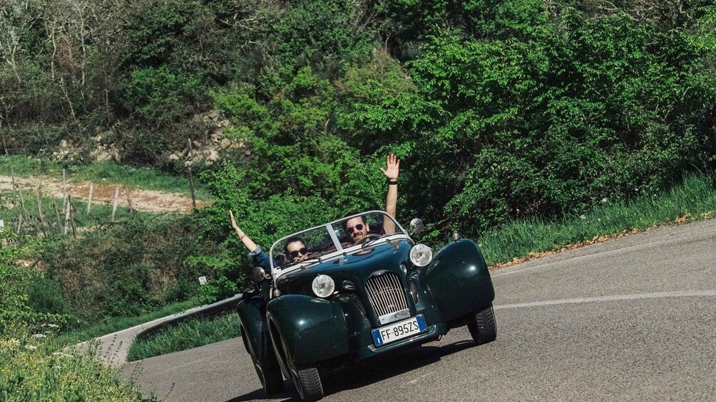 From Firenze | Private Chianti Tour driving a classic car