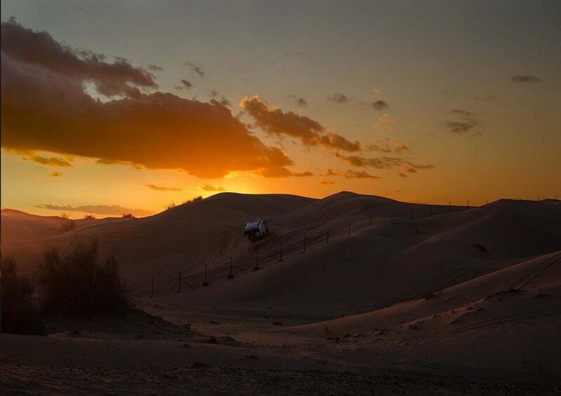 Picture 3 for Activity Doha Sunset Safari: Dune Bashing, Sandboarding & Camel Ride