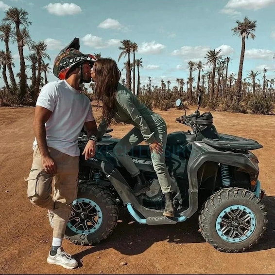 Marrakech: Quad bike in the the palm grove and jbilet desert