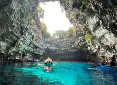 Argostoli: Melissani Lake, Drogarati Cave, and Myrtos Beach