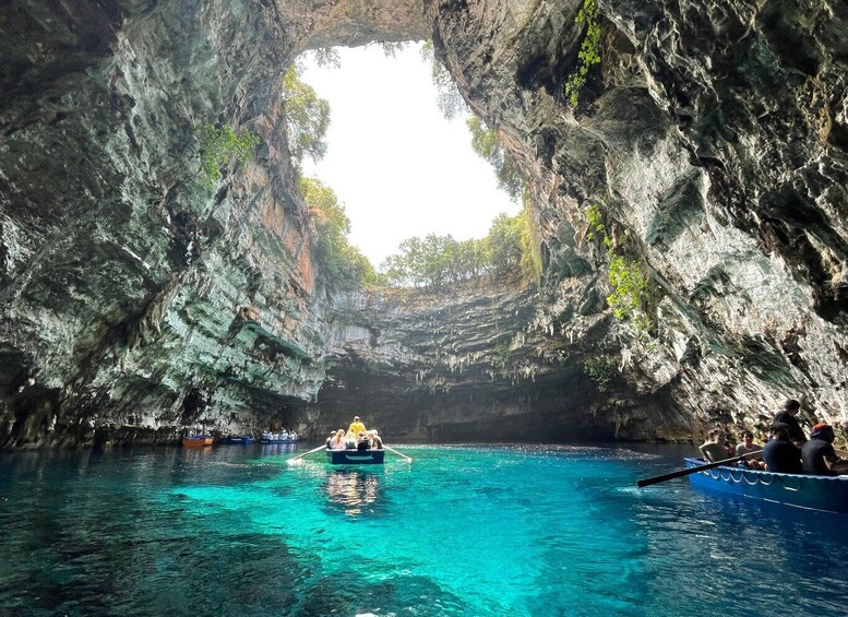 Argostoli: Melissani Lake, Drogarati Cave, and Myrtos Beach