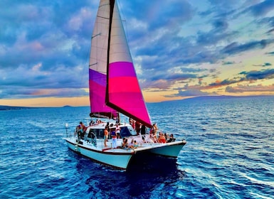Maalaea Harbour: Sunset Sail and Whale Watching with Drinks