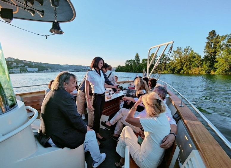 Picture 1 for Activity Lyon: City Cruise with Charcuterie, Cheese, and Wine