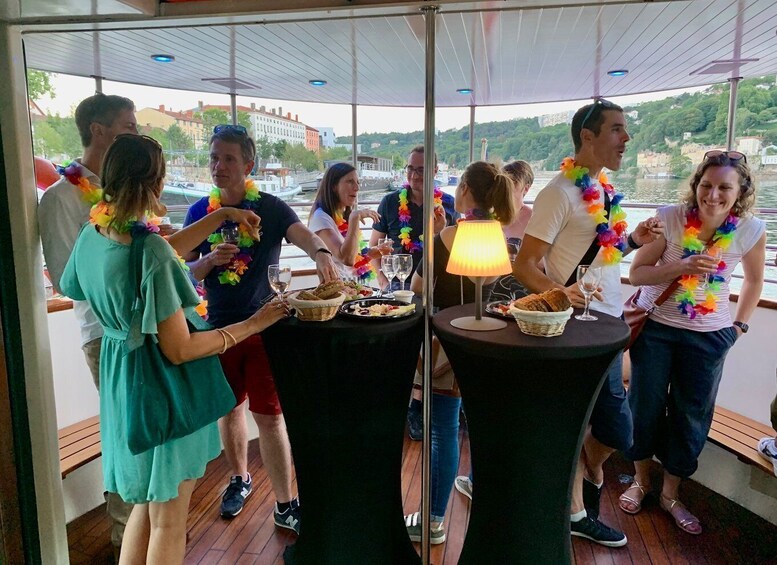 Picture 3 for Activity Lyon: City Cruise with Charcuterie, Cheese, and Wine