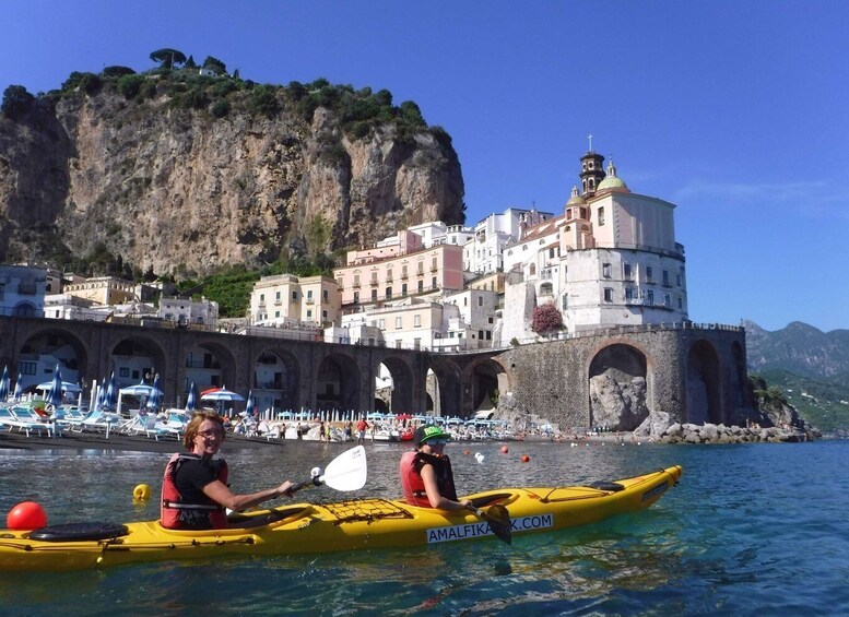 Picture 8 for Activity Amalfi Coast: Kayak Tour with Snorkeling and Grottoes Visit