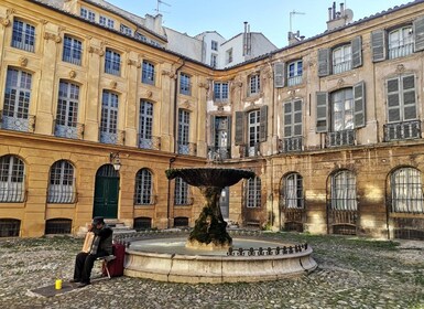 Aix-en-Provence: Middeleeuws dorp Kunst en Wijngaarden