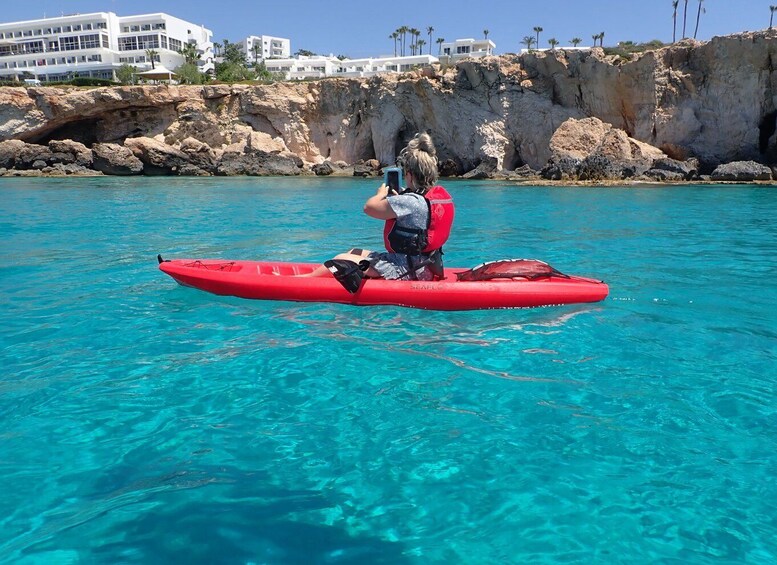 Picture 6 for Activity Agia Napa: Sea Caves Guided Kayaking Tour