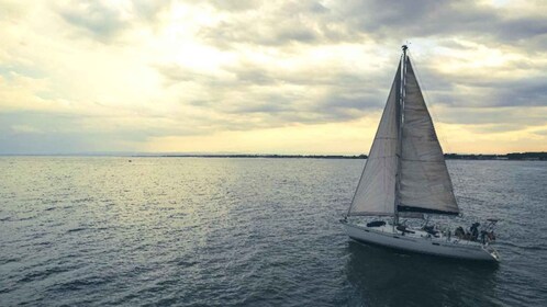 From Catania: Aci Castello Sailing Boat Trip with Aperitif