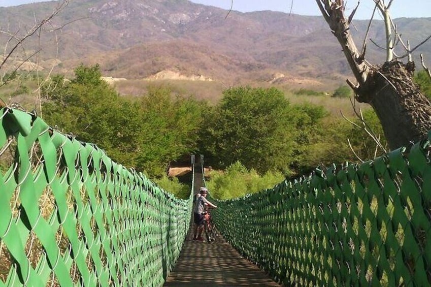Suspension bridge in the Rural Community of Piedras Negras