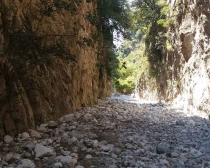 Picture 3 for Activity From Kalamata: Ridomo Gorge Hiking Tour with Beach Swim
