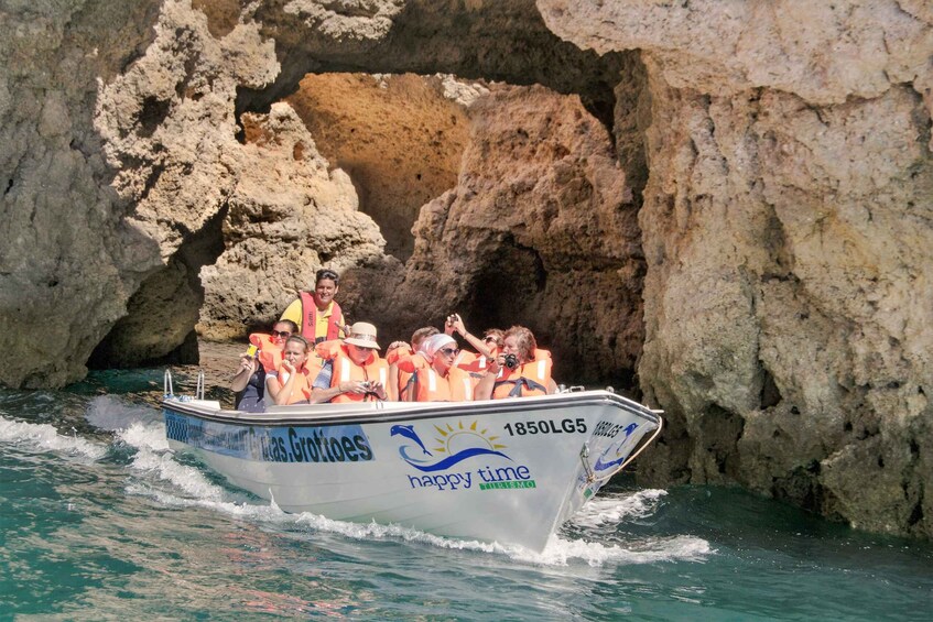 Picture 2 for Activity From Lagos: 2.5-Hour Guided Coastal Boat Tour & Grotto Visit