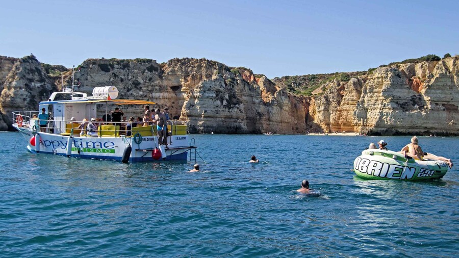 From Lagos: 2.5-Hour Guided Coastal Boat Tour & Grotto Visit